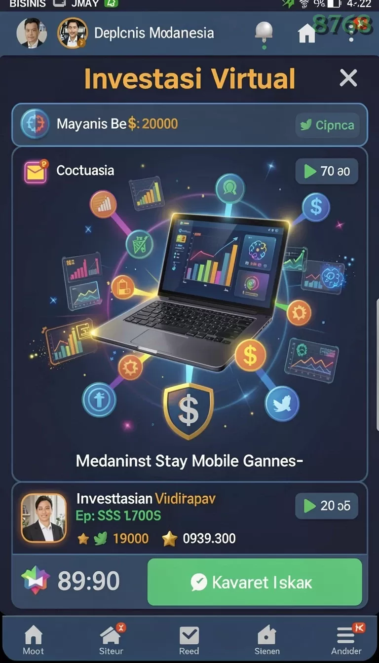 Cuplikan layar menu unduhan 8768 untuk perangkat Android